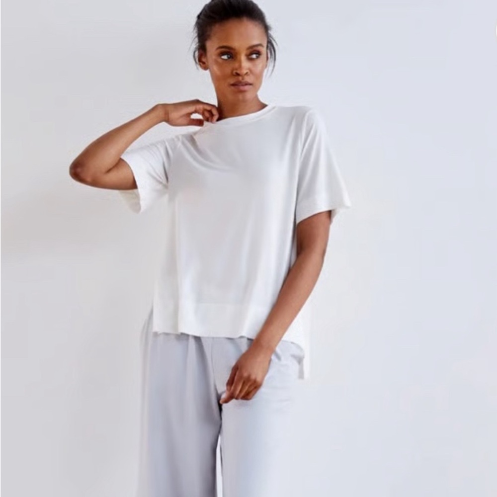 ADAY Essentialist White Cream Oversized Tee